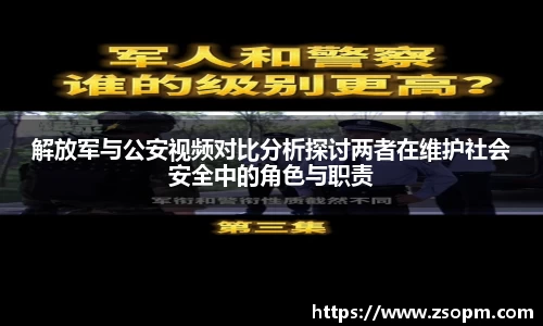 解放军与公安视频对比分析探讨两者在维护社会安全中的角色与职责