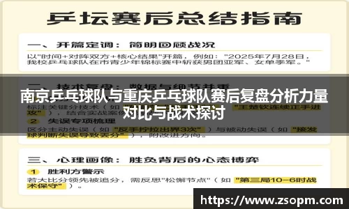 南京乒乓球队与重庆乒乓球队赛后复盘分析力量对比与战术探讨